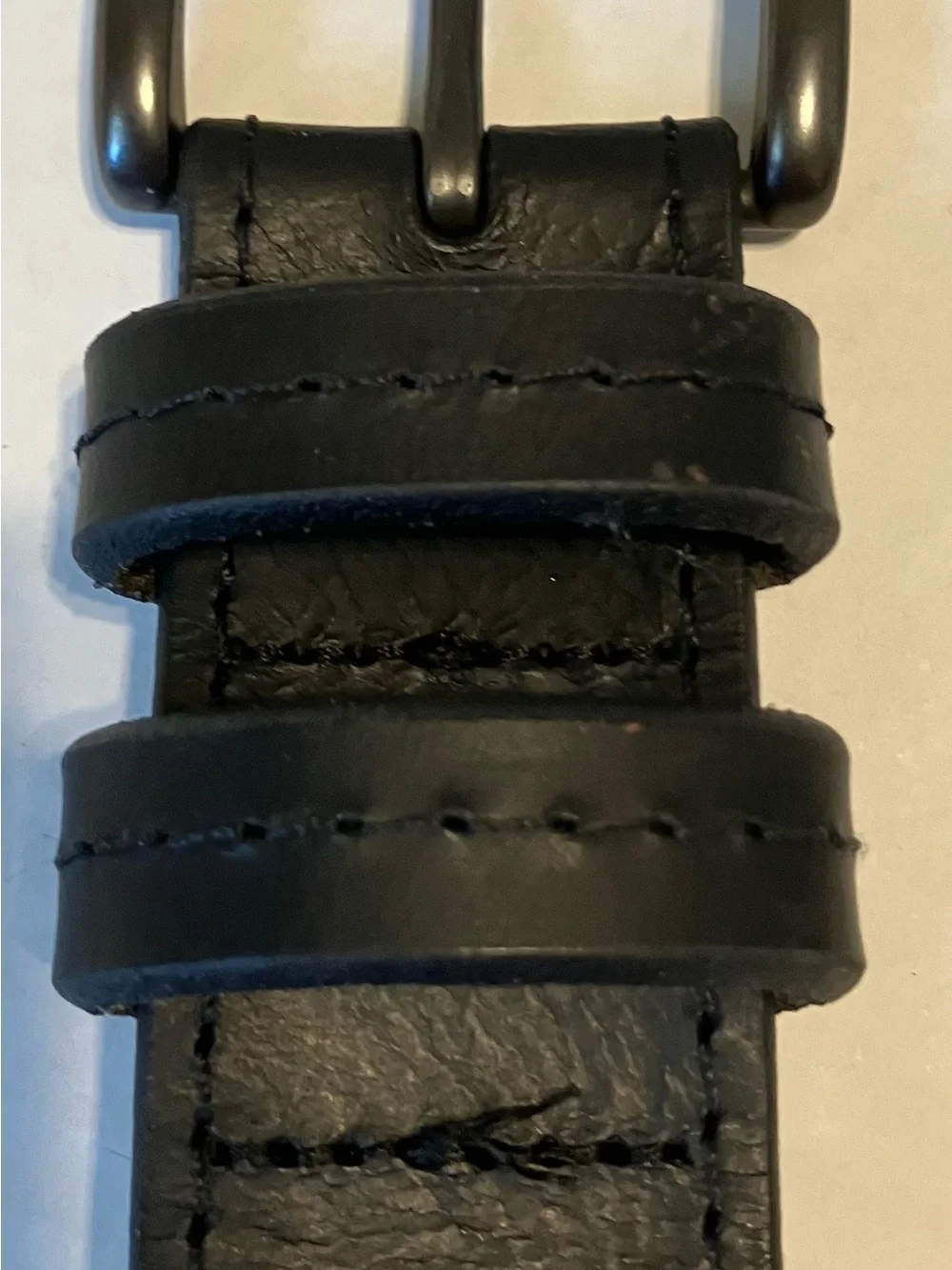Wrangler Classic Black Leather Men's Belt - Sleek Matte Buckle sz 38 work casual